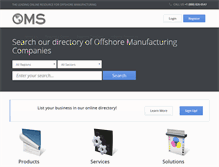Tablet Screenshot of offshoremanufacturing.com